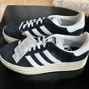 Adidas Gazelle Black and White Sneakers